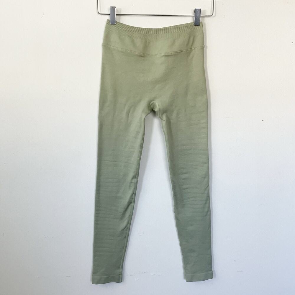 CSB x IM Isabelle Mathers XS Leggings Chai Light Green Crop Shop Boutique